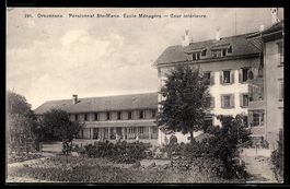 AK Orsonnens, Pensionnat Ste-Marie, Ecole ménagère, Cour int