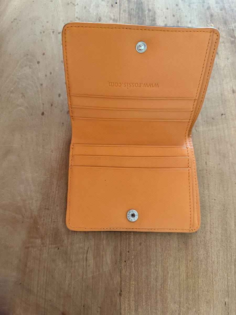 Portafogli: Geldbörse Rossi, Leder schwarz orange – Usato da Buchs AG venduto da bselina 1