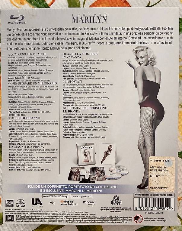 Tutti i DVDs: Blu-Ray cofanetto Forever Marilyn – Nuovo e nell'imballaggio originale da Biasca venduto da dan_96w9 1