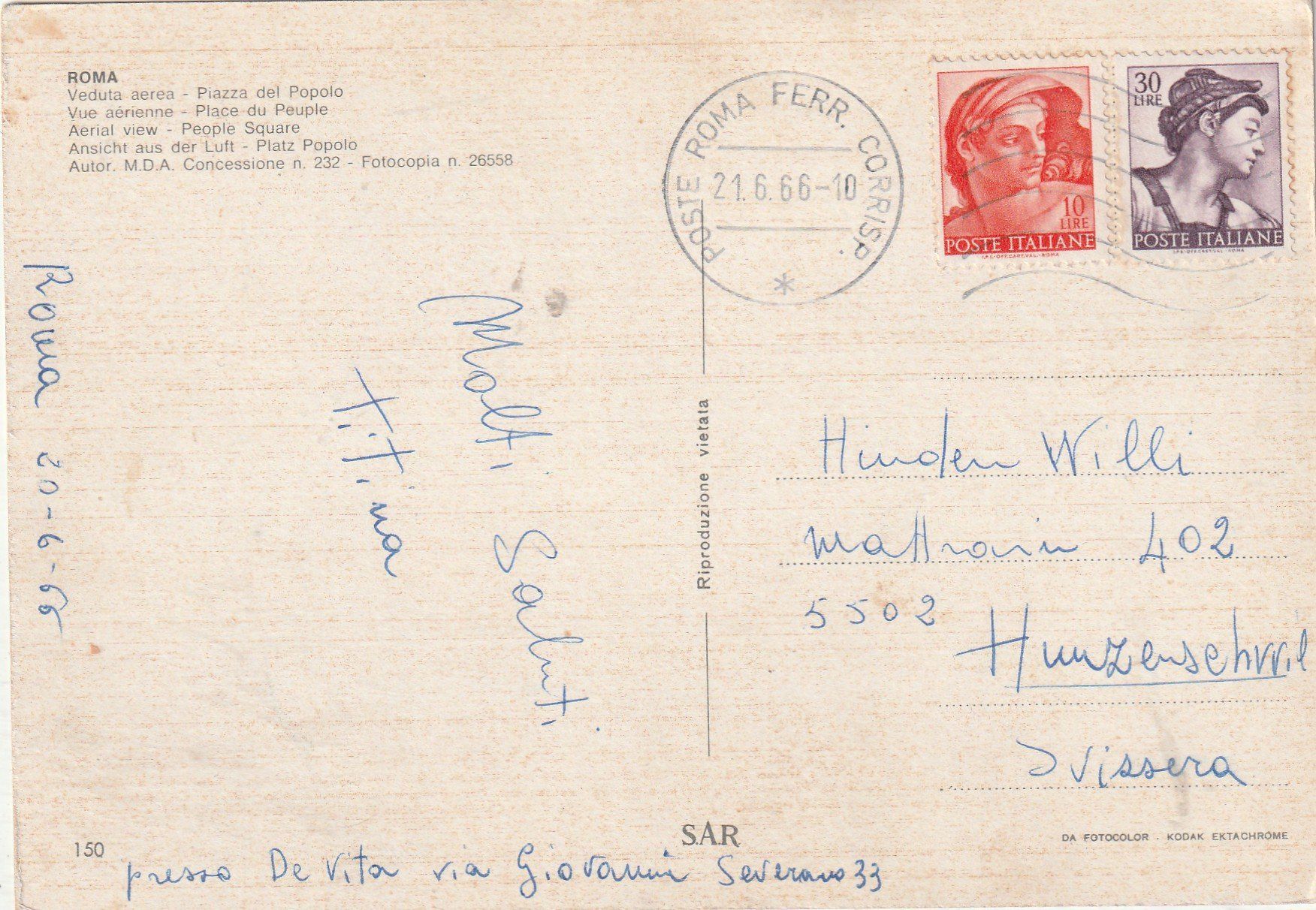 Cartoline postali: 5 KK Karten Rom – Usato da Lumbrein venduto da made02 9