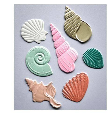 Sciablone: Neues Stanzschablonen-Set Muscheln – Nuovo e nell'imballaggio originale da Effretikon venduto da wenuss 2