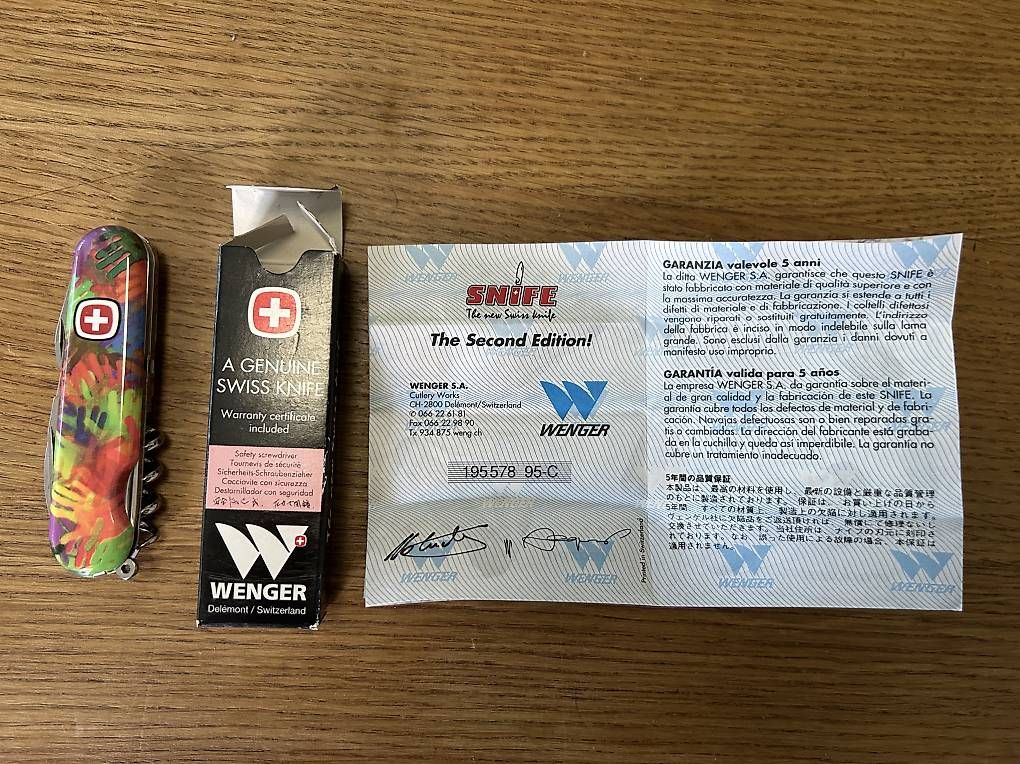 Coltelli tascabile: Wenger Victorinox Snife Neu Second Edition  – Usato da möhlin venduto da Caja1 3