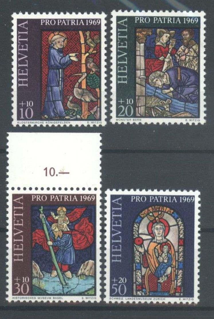 Alle Briefmarken: 1969, Pro Patria ** – Gebraucht aus Willisau von Vollstempel