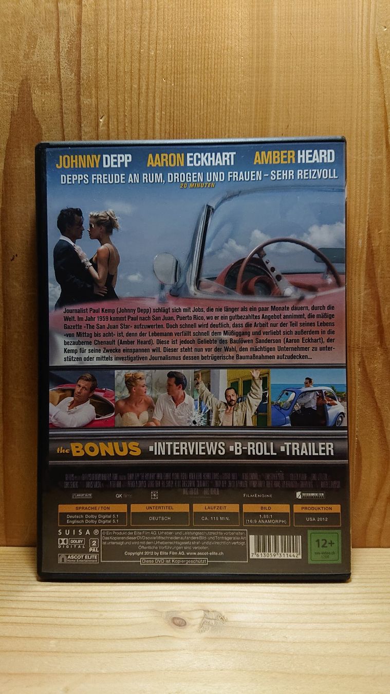 Alle DVDs: THE RUM DIARY DVD mit Johnny Depp – Gebraucht aus Wilderswil von Exebub 1