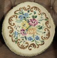 edles Vintage Gobelin Kissen (2)