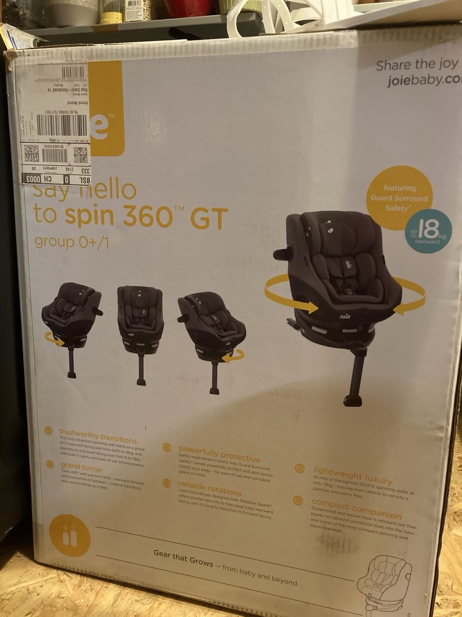 Joie Seggiolini per auto: Joie Spin 360 GT - Siège auto pivotant – Usato da Riddes venduto da Zamenis79 2