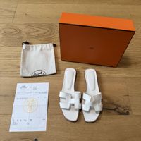 Hermes Oran Sandalen Grösse 38.5 white