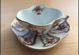 Antik England Rare Espresso Tasse mit Unterteller
