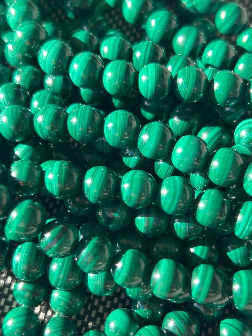 Mineralien & Heilsteine: Strang echte Malachit Level 1 / stone beads 6 mm – Neu und originalverpackt aus Niederrohrdorf von Ytobi 1