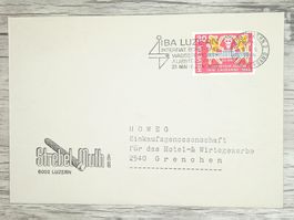 TR17 Enveloppe + Timbre Suisse 1969