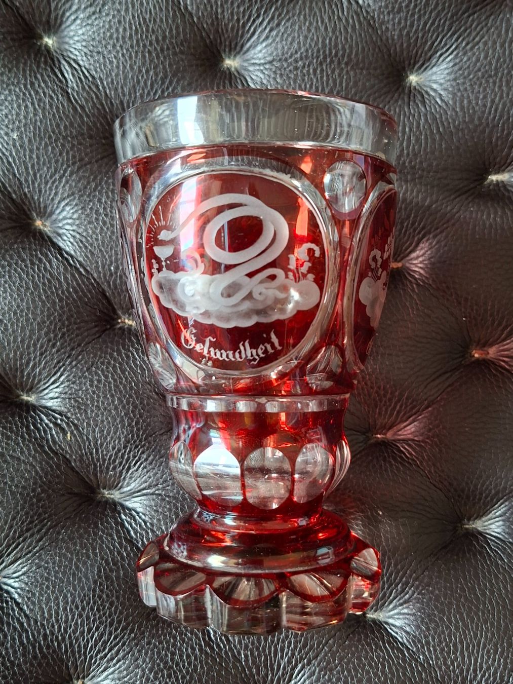 Bicchieri: Böhmischer Glasbecher – Usato da Walliswil b.Wangen venduto da ern_b96j