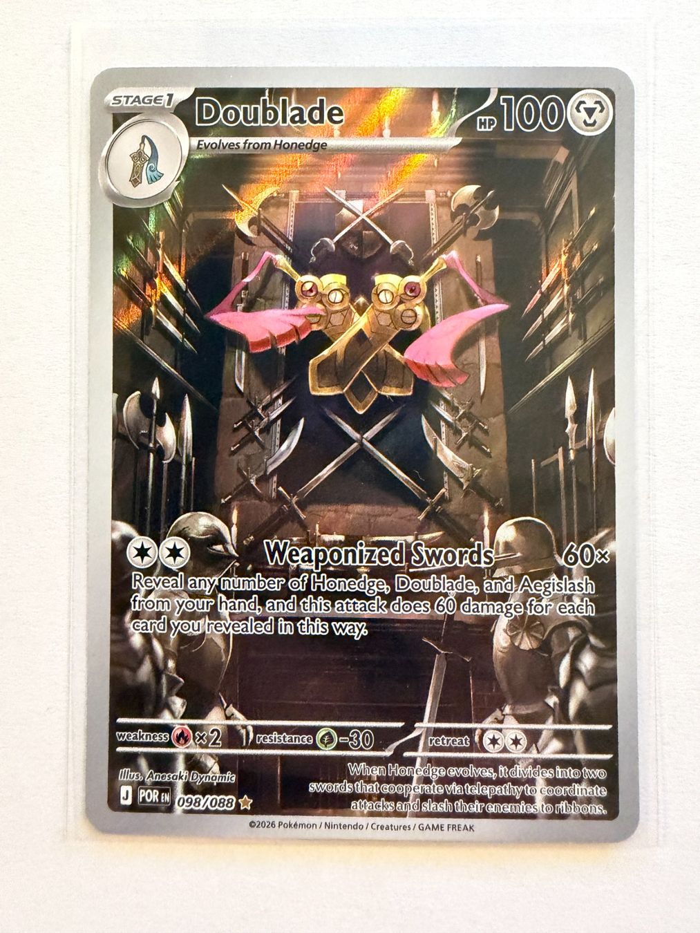 Pokémon Carte collezionabili: Pokemon Doublade 098/088 Perfect Order EN – Nuovo (secondo la descrizione) da Weingarten-Kalthäusern venduto da McGmavlo