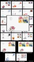SCHWEIZ 19x FDC 2001 komplett Singapur-Block, Kat. Fr. 180.-