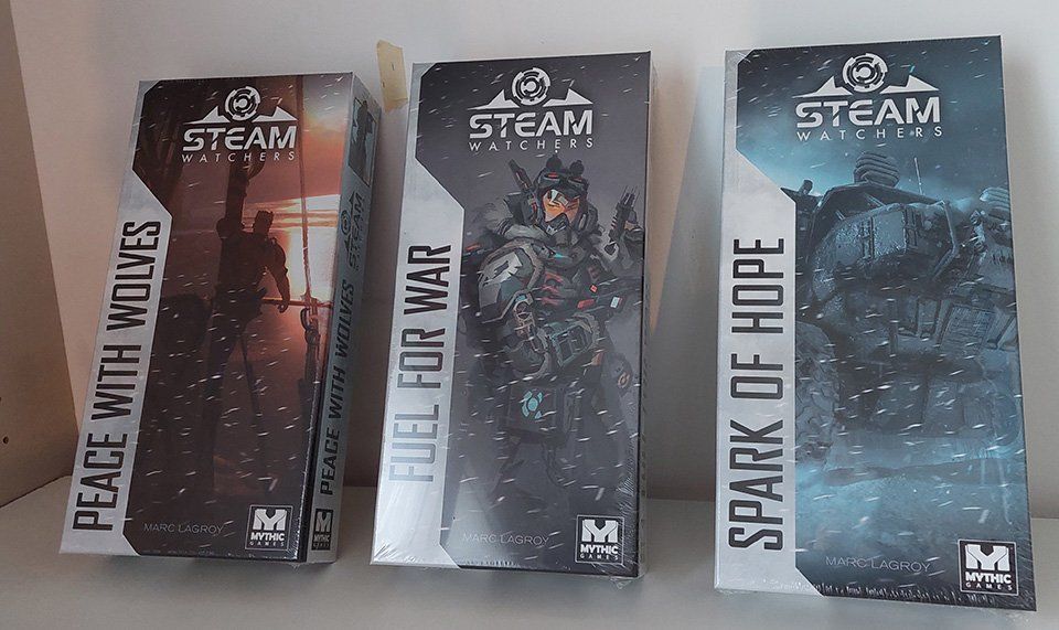 Giochi: Steamwatcher Kickstarter avec 3 extensions sous cellophane – Nuovo e nell'imballaggio originale da Nyon venduto da tekkboy1968 2