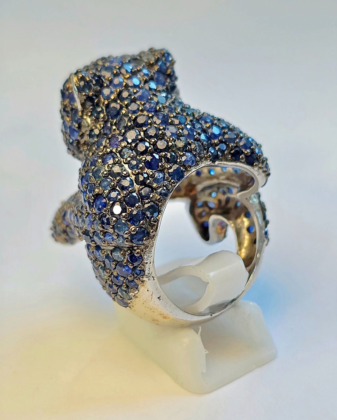 Anelli: Ring Panther blauer Saphir Damen Grösse 57 – Nuovo (secondo la descrizione) da Zürich venduto da adriben 5