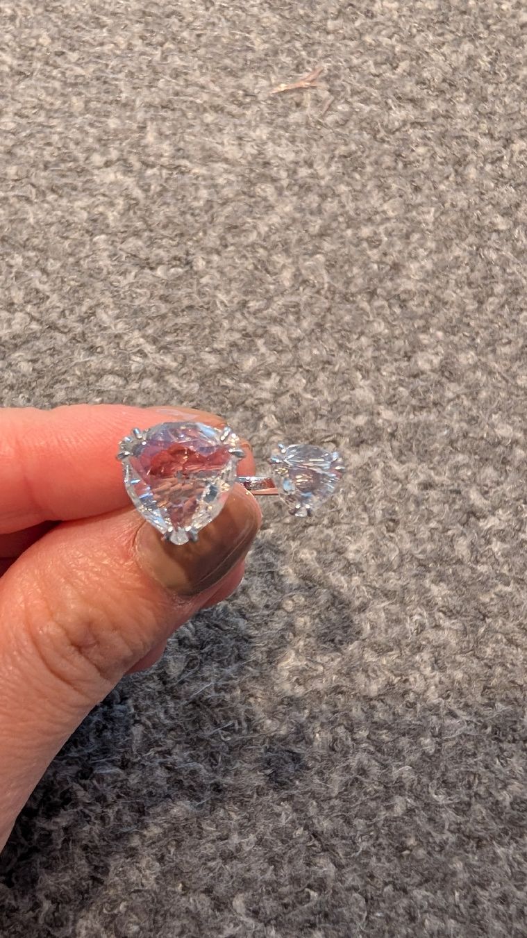 Swarovski Anelli: Swarovski Toi-et-Moi Ring Kristall – Nuovo (secondo la descrizione) da Zürich venduto da NaomiManon