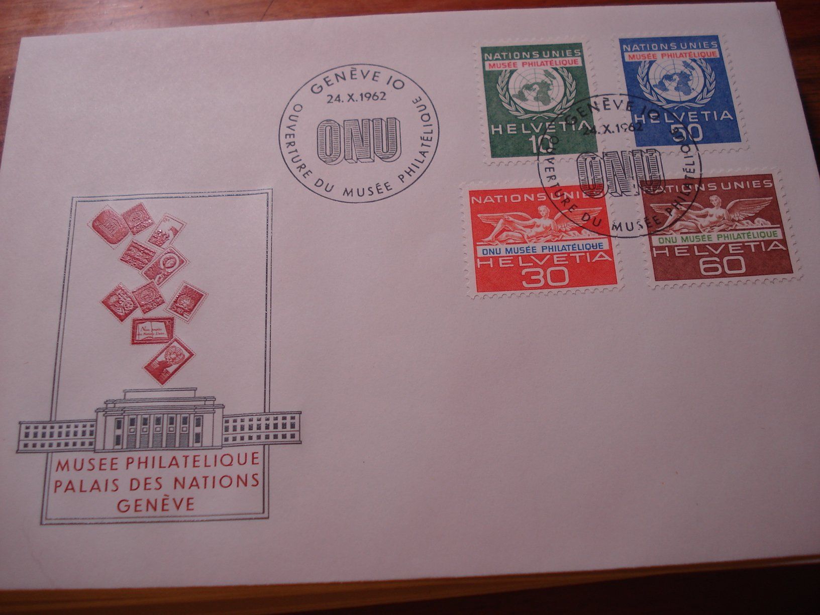 Tutti i francobolli: FDC 1962, Musee Philatelique ONU – Usato da Niederwil AG venduto da morostahu