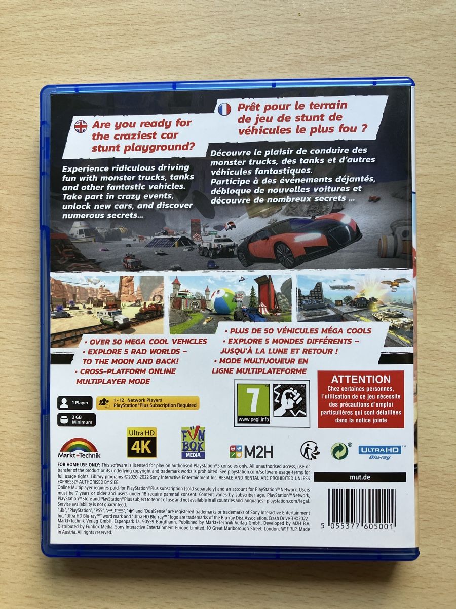 Sony Jeux: Crash Drive 3 (PS5) PAL – Neuf (Voir description) à Lausanne par Pingouin14 1