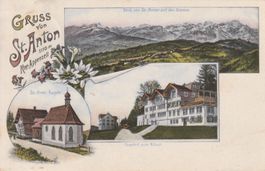 St.Anton bei Oberegg-Gasthof Rössle-St.Antonskapelle 1908