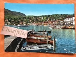 ￼ 1971 Ascona die Piazza mit Schiffladensteg