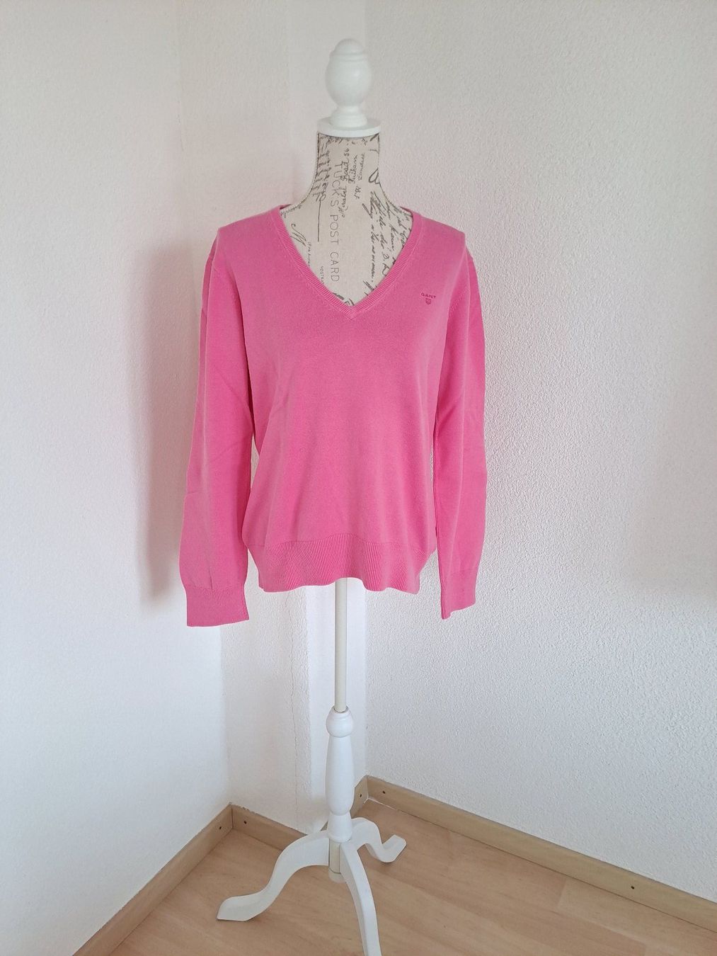 Gant Maglioni & Felpe: Pull rose, marque GANT, coton, Taille XXL (env. 42) – Usato da Denens venduto da Chanchantevend 2