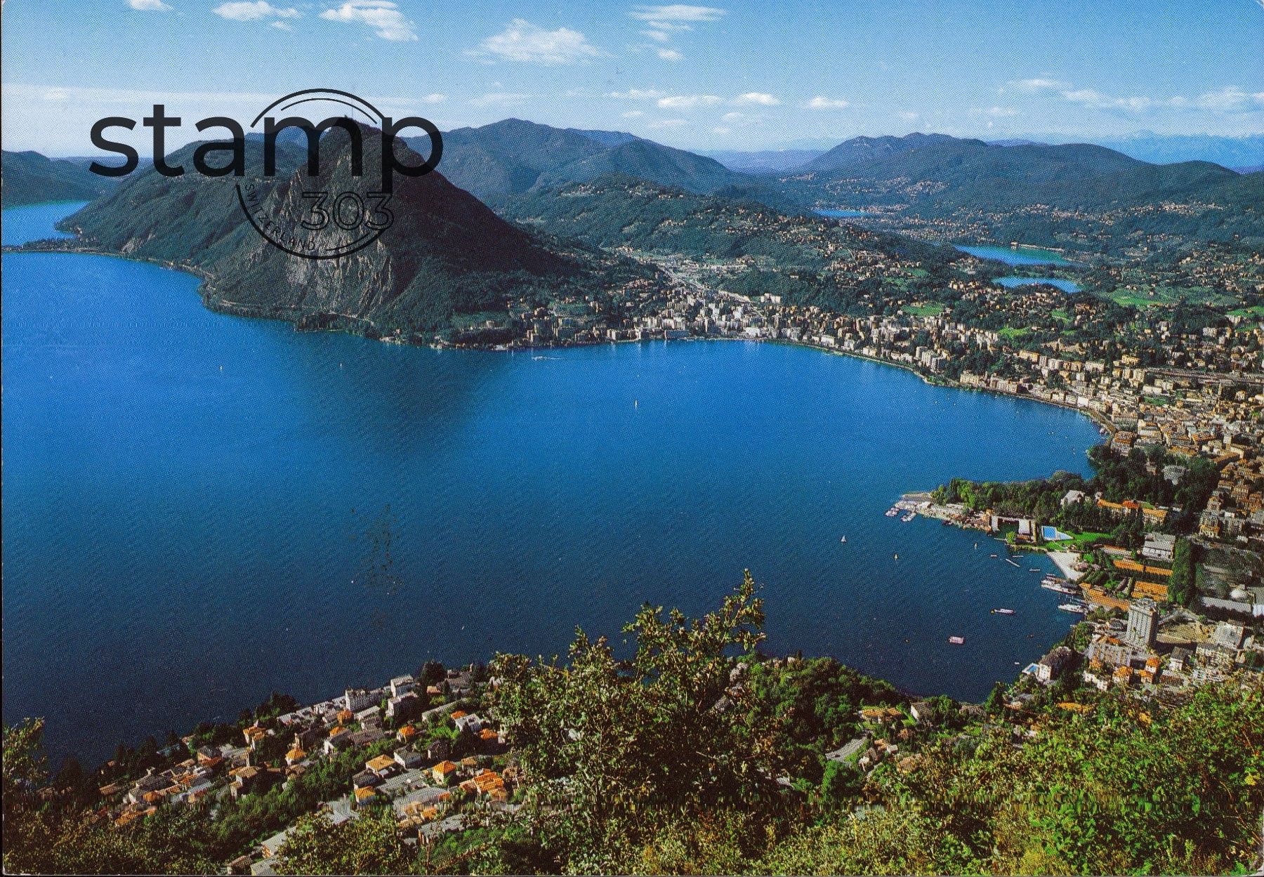 Cartoline postali: 1990 AK Lugano con San Salvatore – Usato da Eggersriet venduto da stamp303