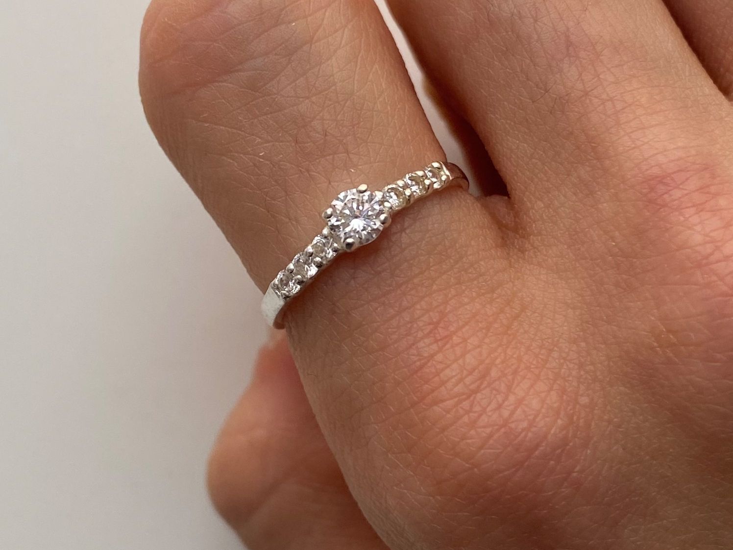 Anelli: Silber 925 Solitär Ring Zirkonia – Nuovo (secondo la descrizione) da Givisiez venduto da dor_xb9k