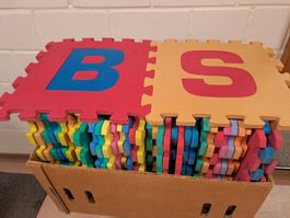 Bunte Kinder-Puzzlematte aus Schaumstoff
