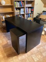 Schreibtisch Tisch mit Ausziehplatte Computertisch MALM Ikea