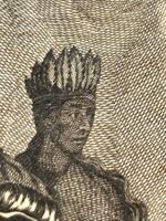 💚 HISTORISCHER KUPFERSTICH Pizarro and Azuma 💚 1790