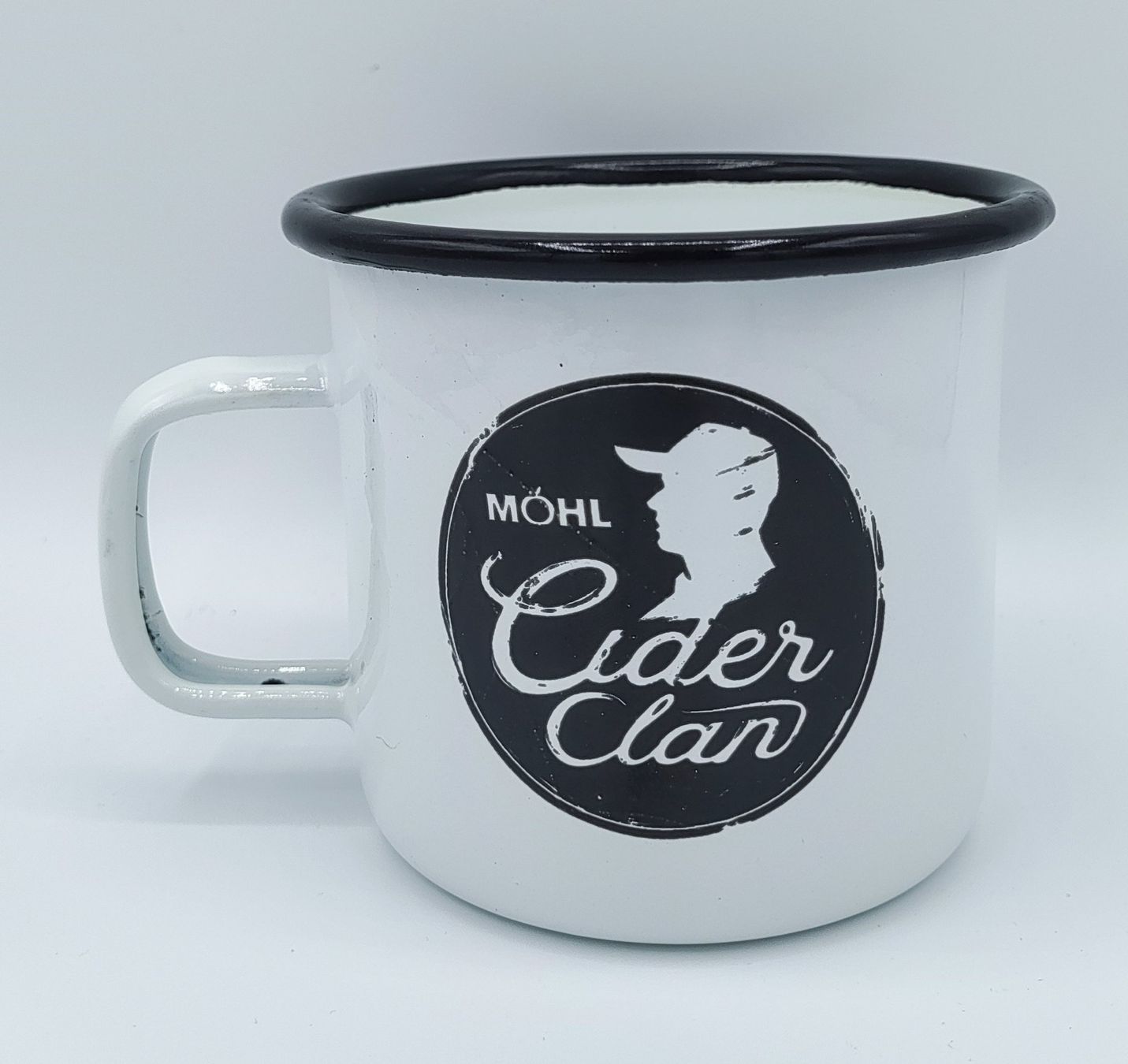 Tazze: Emaille Becher Tasse Cider Clan Möhl – Usato da Schlatt TG venduto da AndrTra