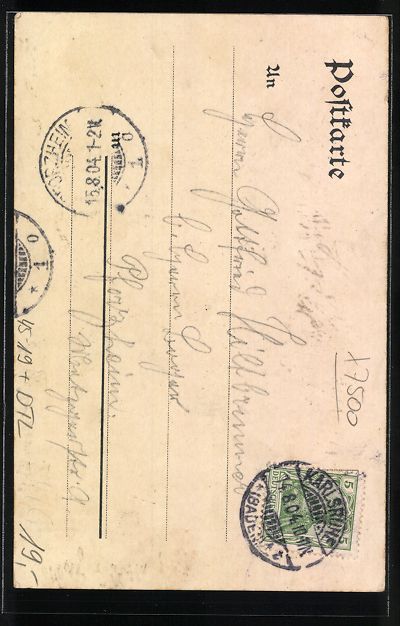 Cartoline postali: Karlsruhe, Kneipe der Karlsruher Turngem – Usato da Berlin venduto da bartko-reher 1