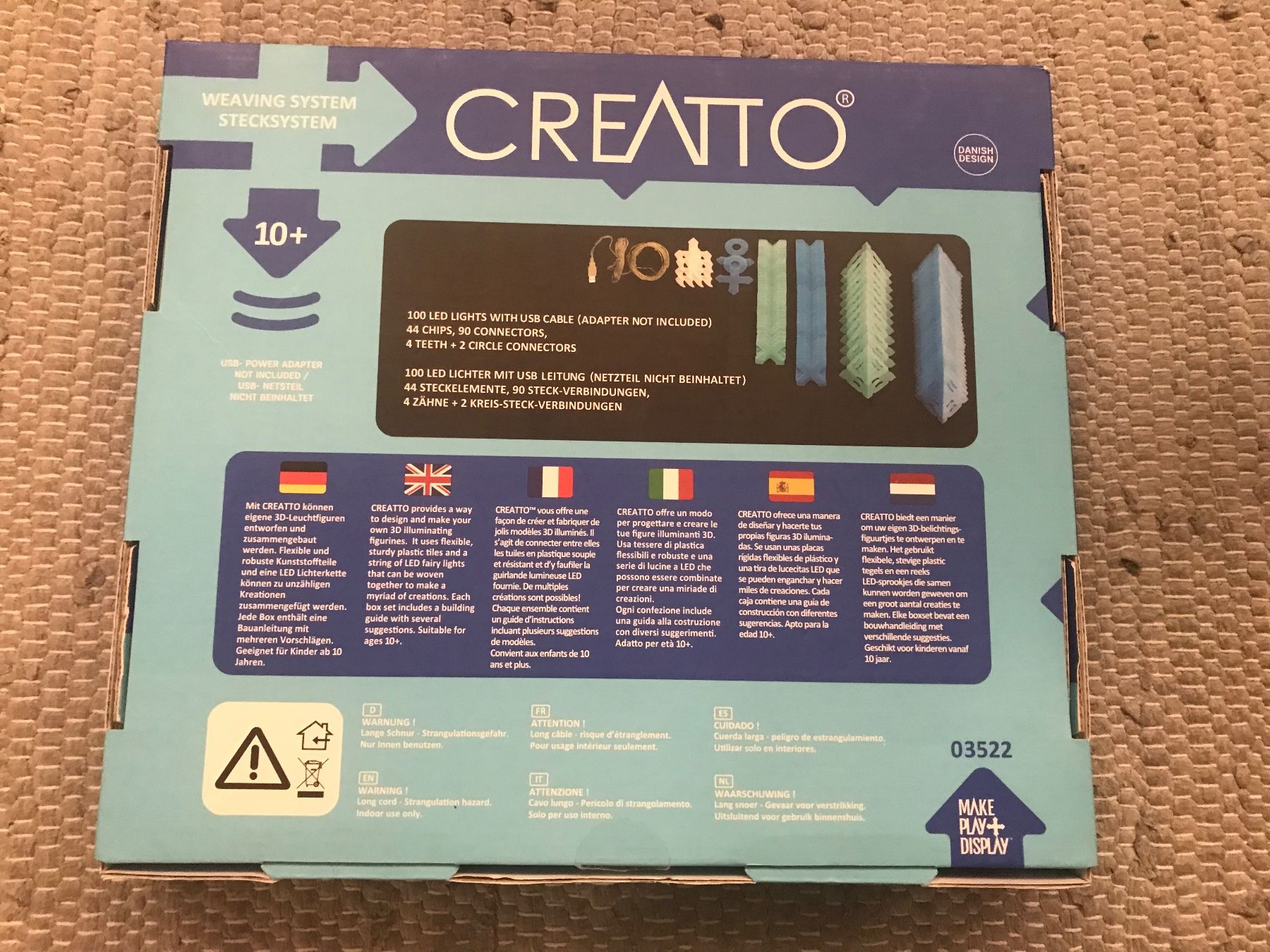 Spiele: CREATTO Shark - 3D Creations mit LED - Danish Design ab 10J – Gebraucht aus Affoltern am Albis von variablend 3