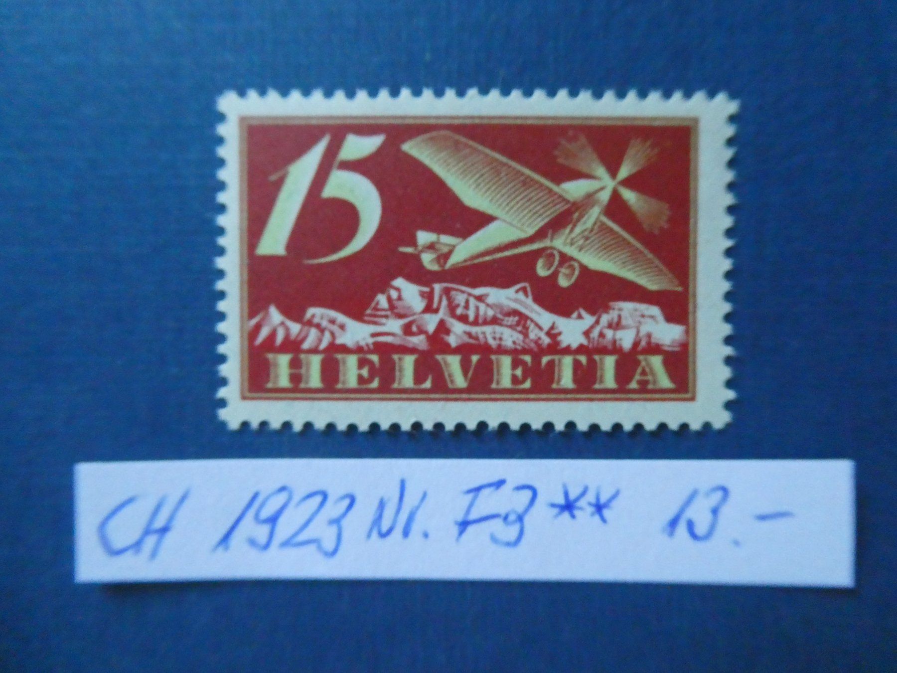 Tutti i francobolli: CH 1923 F3 postfrisch ** – Usato da Lausen venduto da Herbamare01