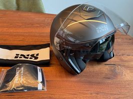 Jethelm iXS92 FG 1.0, NEU, grau matt, Grösse S