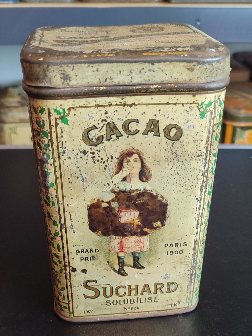 Suchard Barattoli: Wunderschöne Blechdose von Suchard Kussmädchen 2 17 cm – Usato da Gelterkinden venduto da MYSTOREFORYOU4460