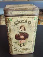 Wunderschöne Blechdose von Suchard Kussmädchen 2 17 cm