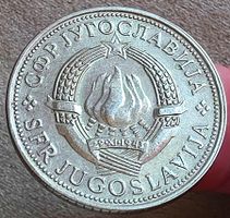 JUGOSLAWIEN 5 DINARA 1975