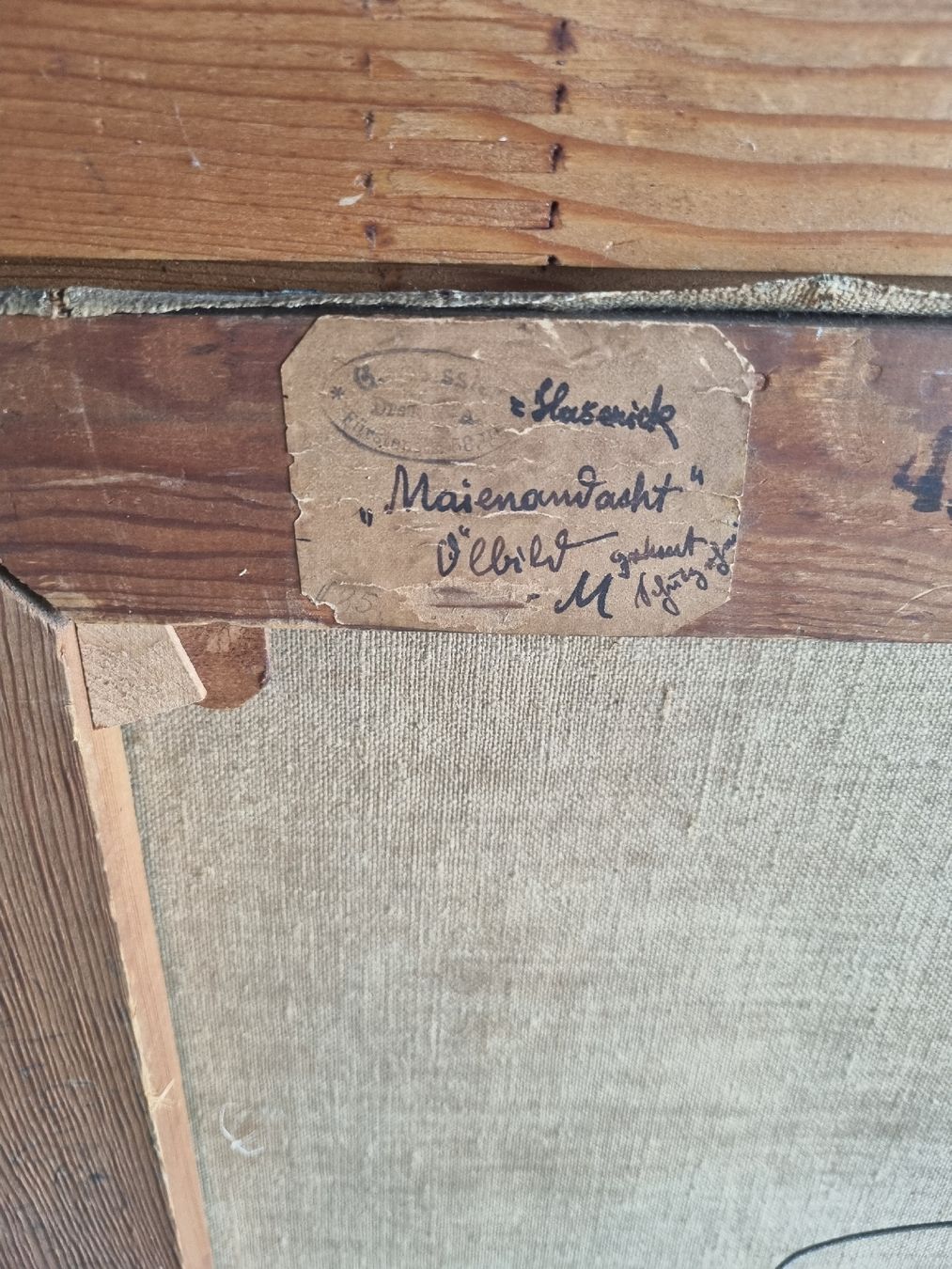 Gemälde: Bild öl 1922 signed – Gebraucht aus Ostermundigen von vintage60 3
