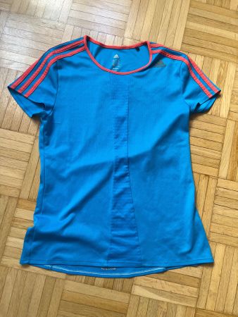 Adidas Damen Shirt Gr. M blau-pink, ideal für den Sommer