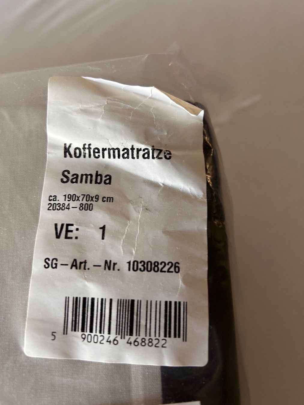 Materassi: Neue Koffermatratze Samba – Nuovo e nell'imballaggio originale da Aristau venduto da WalterM06 2