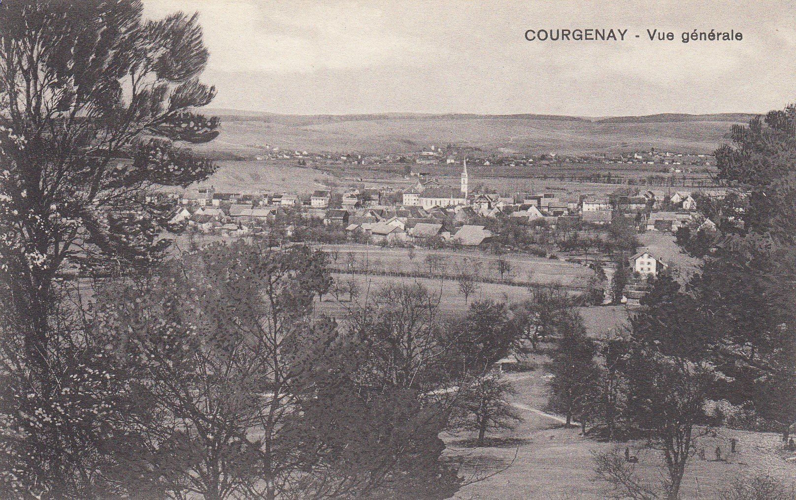 Cartoline postali: Courgenay   JU – Usato da Brig venduto da Valcards54