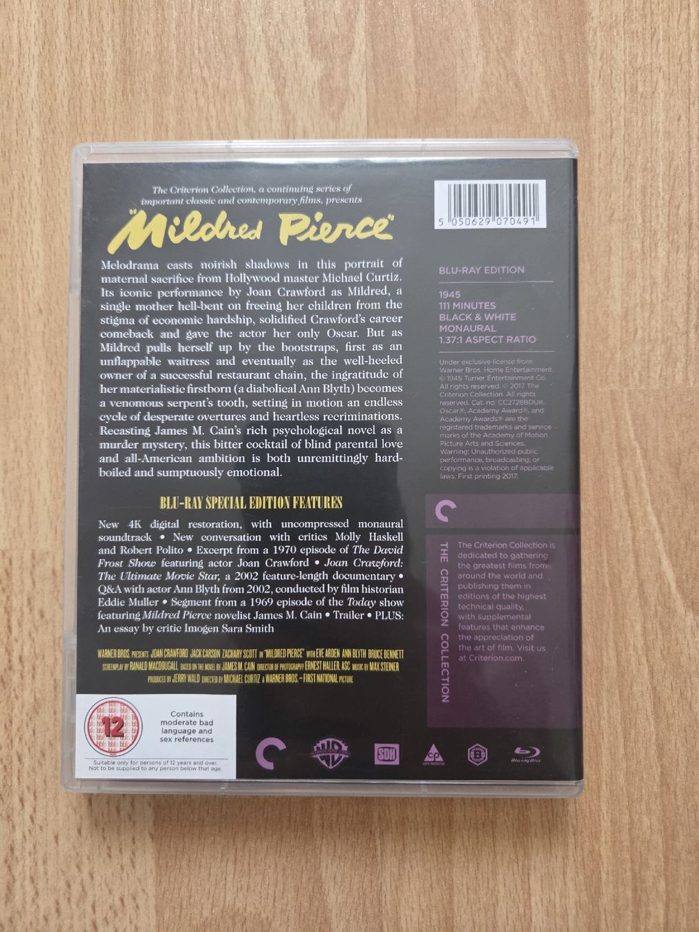 Alle DVDs: mildred pierce bluray criterion collection – Gebraucht aus Biel/Bienne von Totalkelly 1