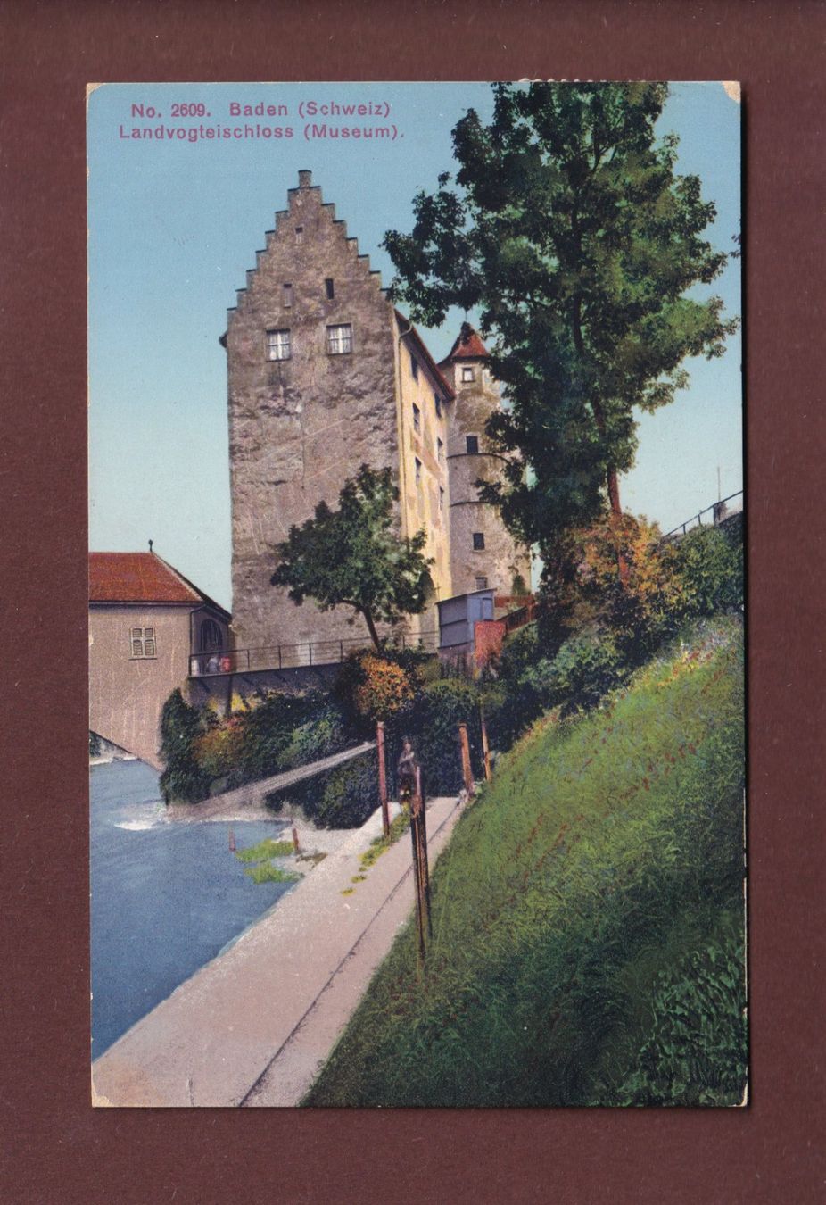 Cartoline postali: BADEN - Landvogteischloss - 1919 – Usato da Pully venduto da nicecards