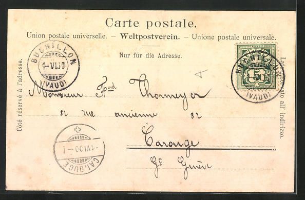 Cartes postales: AK Etoy, Vue générale, 1900 – D'occasion à Berlin par bartko-reher 1
