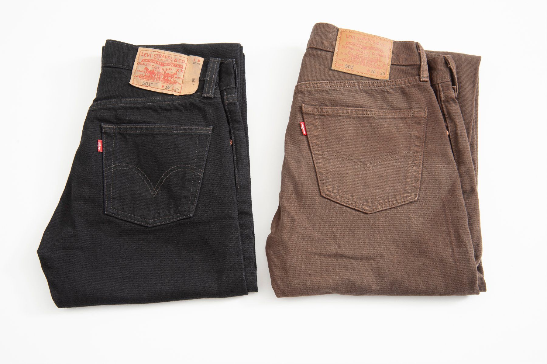 Levi's Jeans: Lewi's 501 noir et Brun – Usato da Lausanne venduto da Phlox02 3