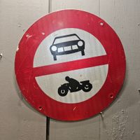 Strassenschild Verkehrstafel Fahrverbot Tafel 2009 40cm