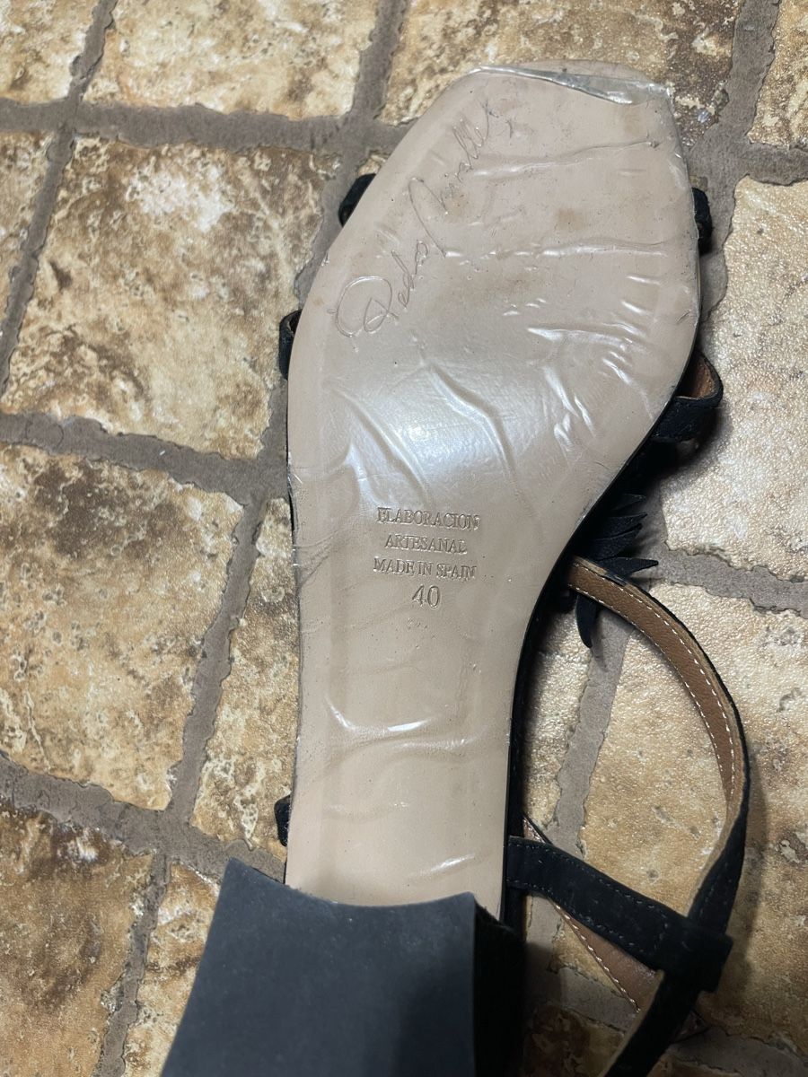 Pedro Scarpe da donna: Sandali Pedro Miralles neri con nappe e borchie Tg 40 – Nuovo (secondo la descrizione) da Gordevio venduto da LanaZimm 9