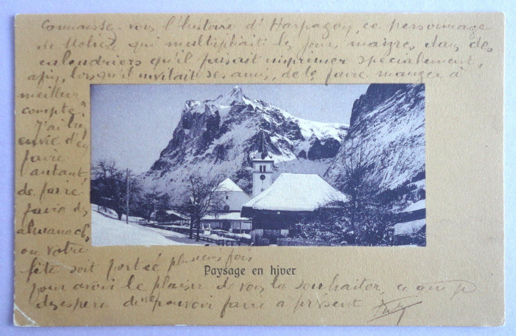 Cartoline postali: Paysage en hiver – Difettoso da Fétigny venduto da Billy2miny