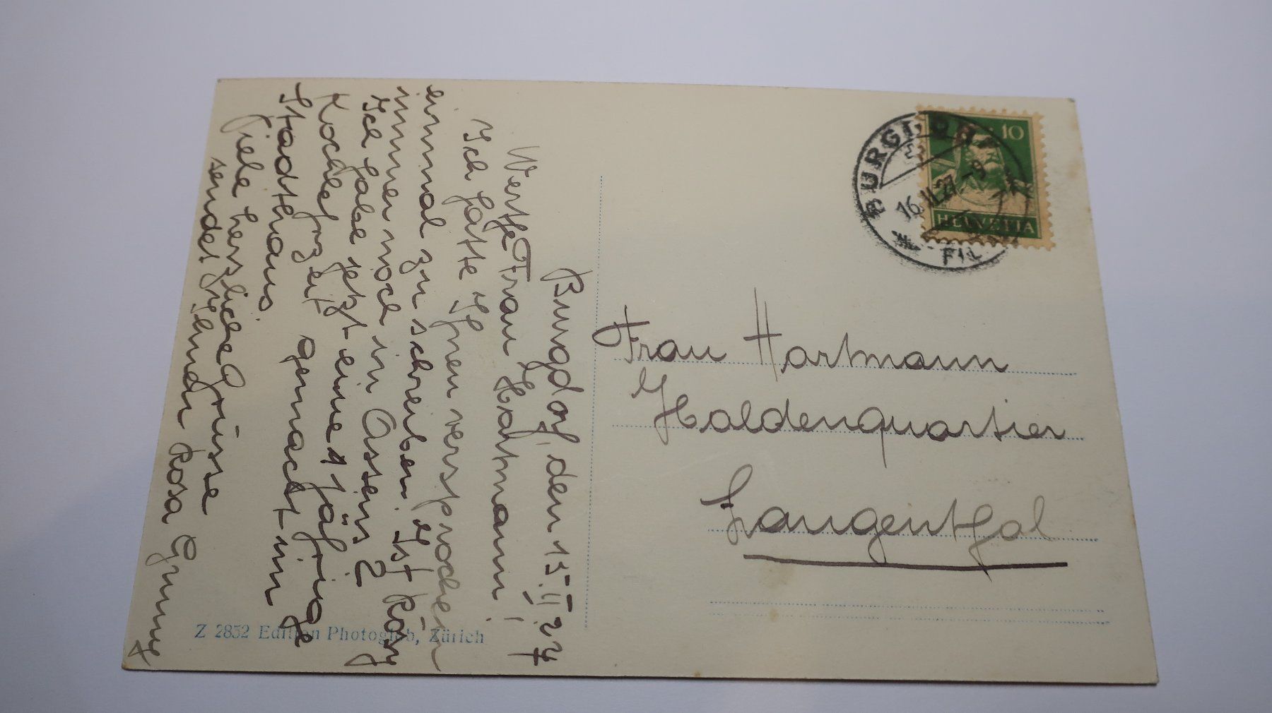 Cartoline postali: Burgdorf Schloss  1927 – Usato da Cormoret venduto da Pascalll2001 5